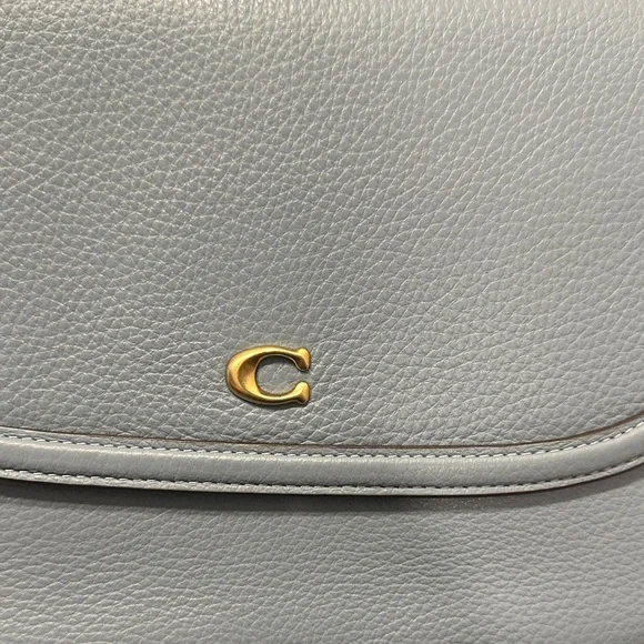 Coach Sky Blue Leather Shoulder/Crossbody and Top Handle Bag - Picture 4 of 6